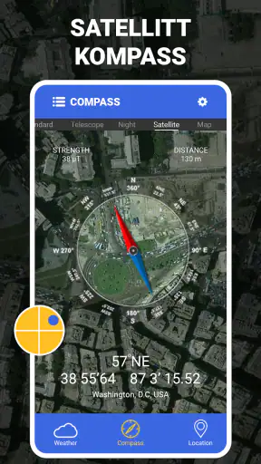 Digitalt kompass - GPS-kompass screenshot