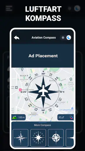Digitalt kompass - GPS-kompass screenshot