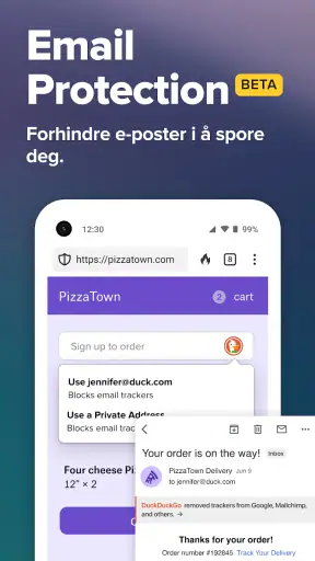 DuckDuckGo Browser, Search, AI screenshot