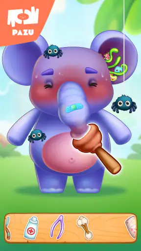 Dyrepleie spill for barn screenshot