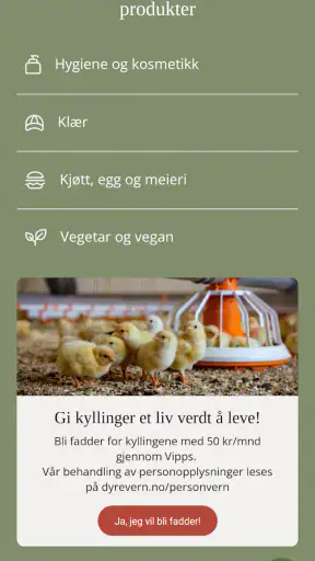 Dyrevennlig screenshot