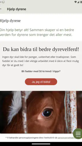 Dyrevennlig screenshot