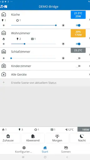 Eaton xComfort Bridge screenshot