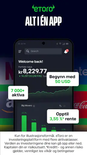 eToro: Trade og investere screenshot