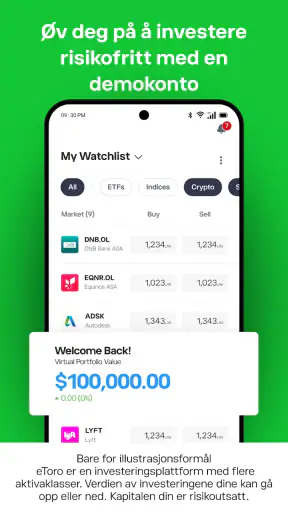 eToro: Trade og investere screenshot