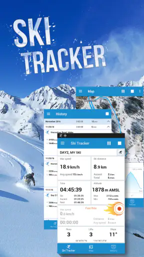 Exa Ski Tracker - ski sporing screenshot