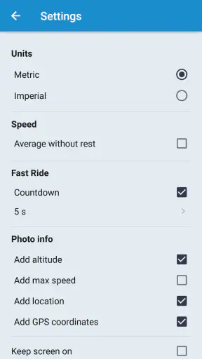 Exa Ski Tracker - ski sporing screenshot