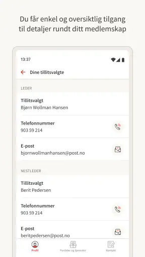 Fagforbundet medlem screenshot