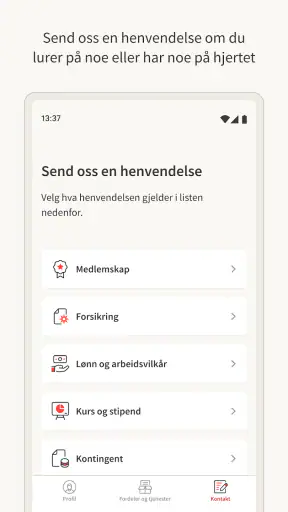 Fagforbundet medlem screenshot