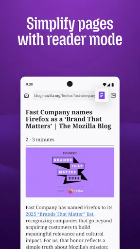 Firefox Fast & Private Browser screenshot