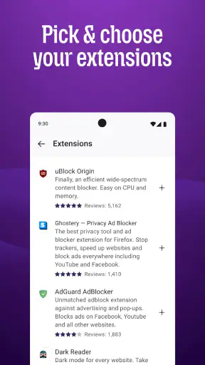 Firefox Fast & Private Browser screenshot