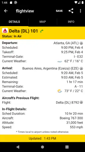 FlightView: Flight Tracker screenshot