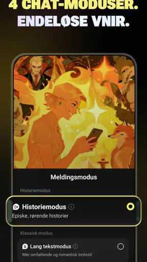 Flipped:Chat med AI-karakterer screenshot