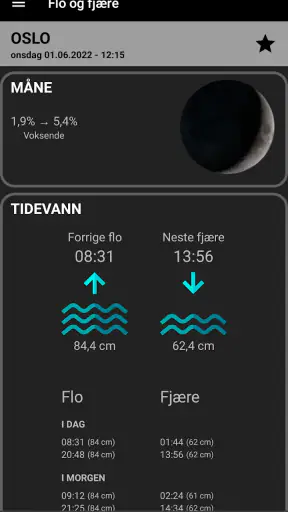 Flo og fjære screenshot