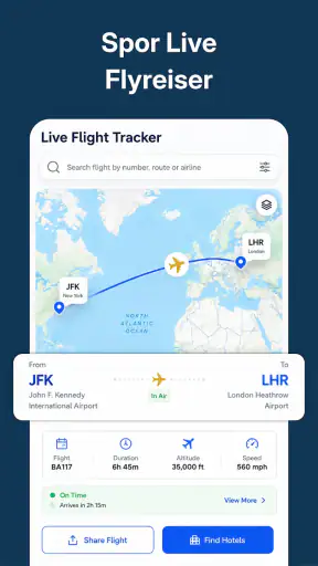 Flysporing - Radar screenshot
