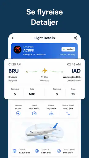 Flysporing - Radar screenshot