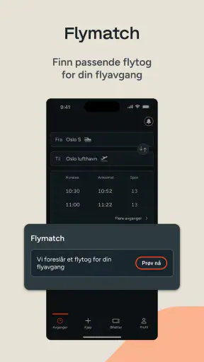 Flytoget screenshot