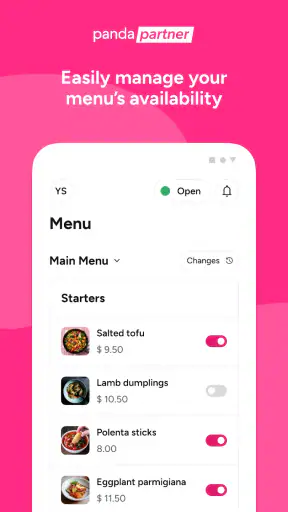 foodpanda partner screenshot