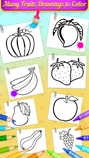 Fruits Coloring Book & Drawing screenshot