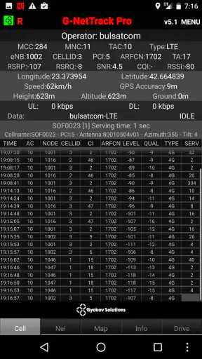 G-NetTrack Pro screenshot