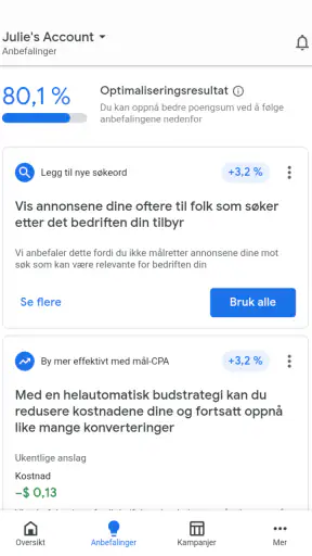 Google Ads screenshot