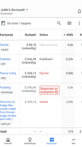 Google Ads screenshot