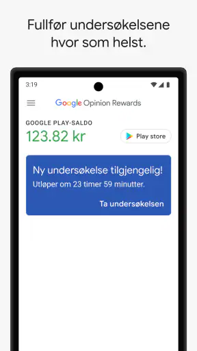 Google Belønning for meninger screenshot