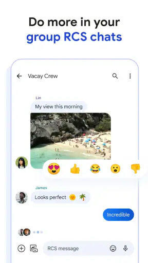 Google Meldinger screenshot