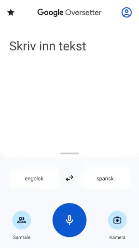 Google Oversetter screenshot
