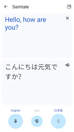 Google Oversetter screenshot