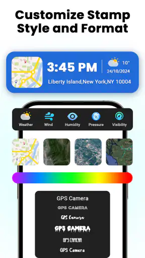 GPS-kamera: Tidsstempelkart screenshot