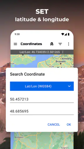 GPS-koordinater kart screenshot