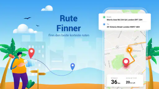 GPS-navigasjon: Ruteplanlegger screenshot