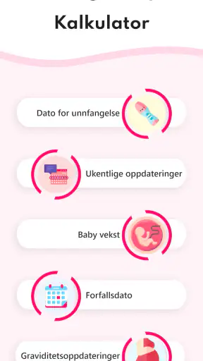 Graviditets kalender Ukentlig screenshot
