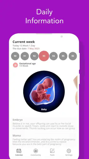 Graviditetssporer og baby screenshot
