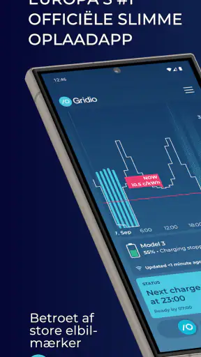 Gridio – smart opladning screenshot