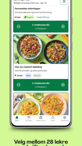 HelloFresh: Enkel og god mat screenshot