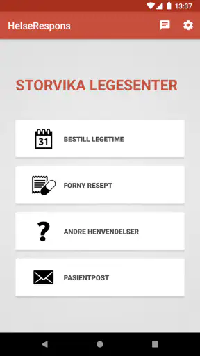 HelseRespons screenshot