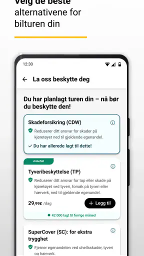 Hertz Bilutleie screenshot