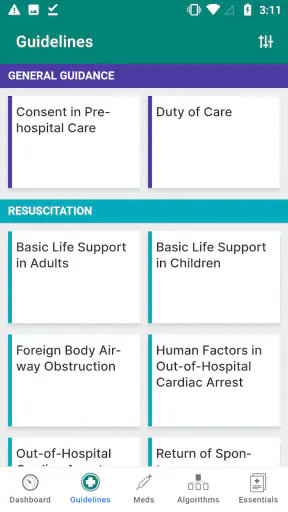 iCPG: UK Ambulance Services screenshot