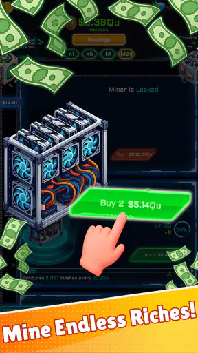 Idle Crypto Miner screenshot