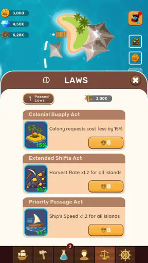 Idle Islands: Windrose screenshot
