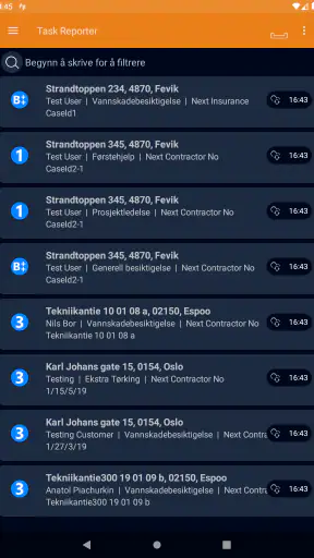 in4mo Task Reporter screenshot