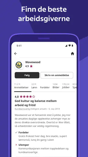 Indeed jobbsøk screenshot