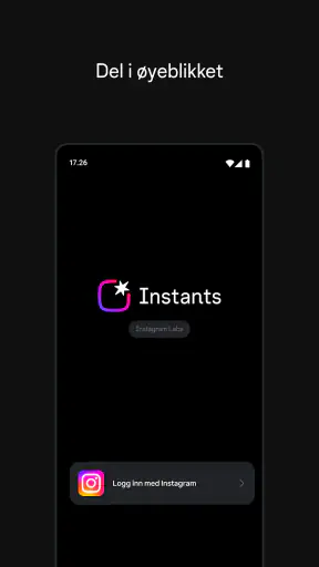 Instants, en Instagram-app screenshot