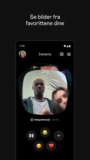 Instants, en Instagram-app screenshot