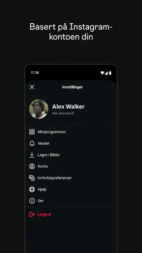 Instants, en Instagram-app screenshot