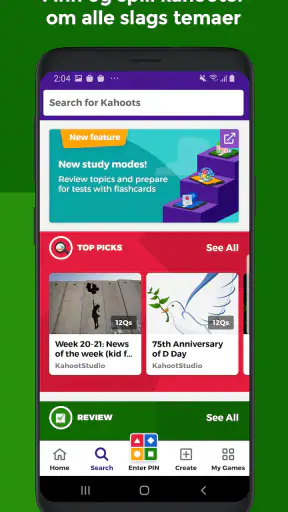 Kahoot! Spill og lag quizzer screenshot