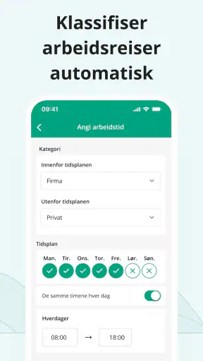 Kjørebok fra Driversnote screenshot