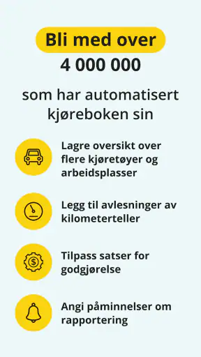 Kjørebok fra Driversnote screenshot
